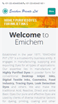 Mobile Screenshot of emichem.co.in